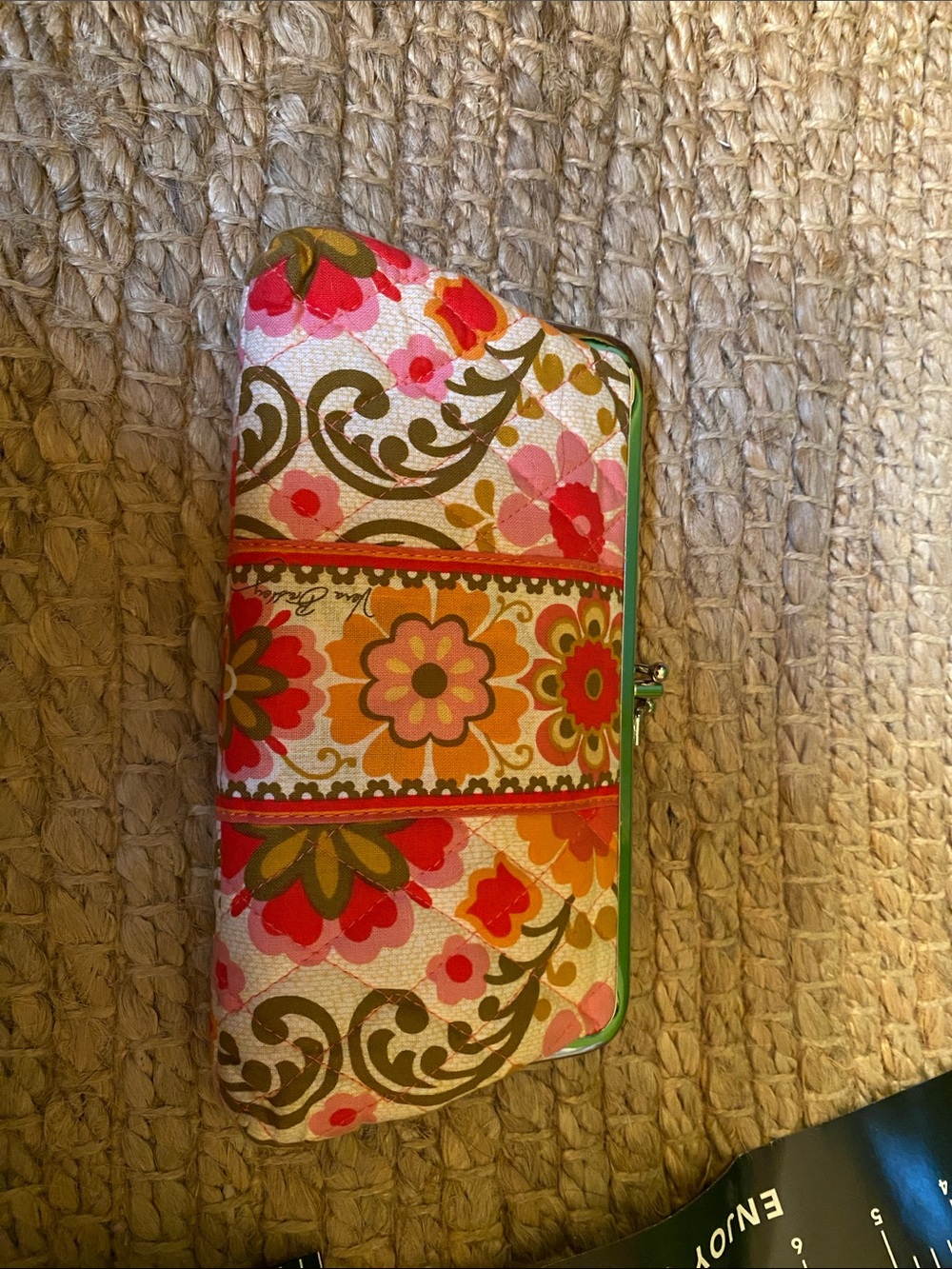 Vera Bradley Floral Pattern Women's Clutch Wallet - Multi-Color